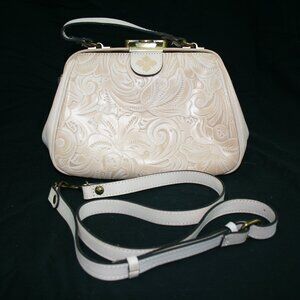 Patricia Nash Latte Gracchi Frame Satchel